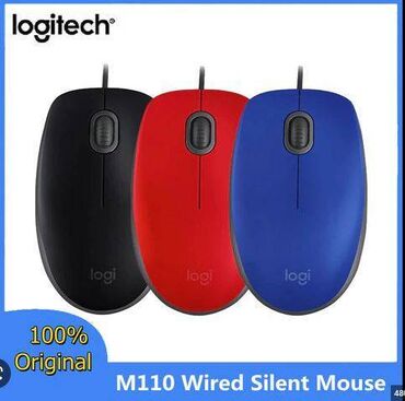компьютерные мыши bautech: Logitech Мышь Logitech M110 Silent USB Mouse Black /3 кн. /USB /1000