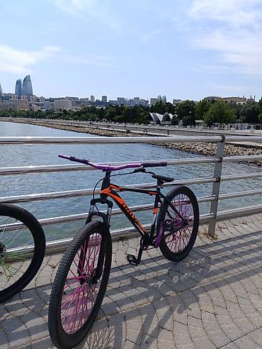 velosiped 29: Velosiped mor rəngə yığılmadır Əlavə dəyişmələr ( hassns Pro 7 — 2