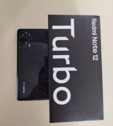 turbo hd видеокамеры: Redmi Note 12 Turbo, 256 GB, rəng - Qara, Barmaq izi