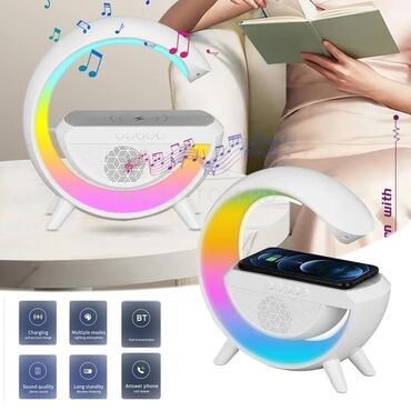 радио платы: Беспроводная Bluetooth колонка 5в1 -ночник- беспроводная зарядка радио