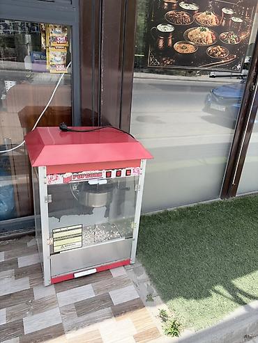 Оборудование для ресторанов, кафе: Popkorn maşını – elektriklə işləyən vitrinli model - Qırmızı damlı — 2