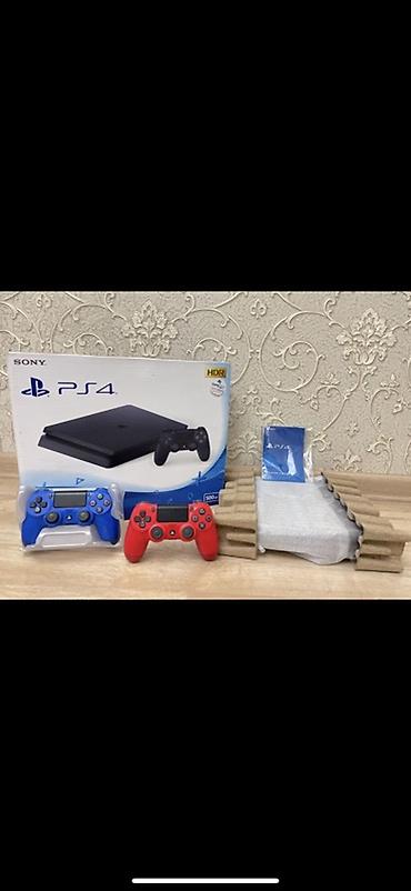 game console: Sony PlayStation 4 Slim, 500 ГБ, HDR Комплектация: - консоль PS4 Slim — 1