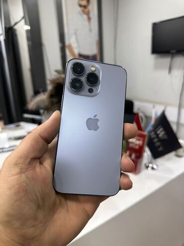 Apple iPhone: IPhone 13 Pro, 128 GB, Mavi, Barmaq izi, Simsiz şarj, Face ID