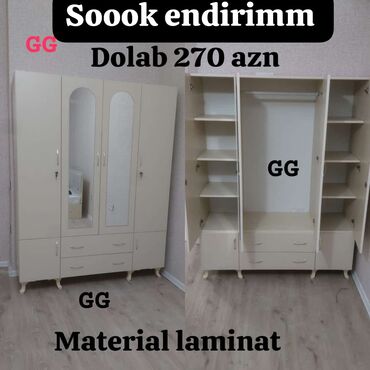 rozmarin gulu: 😍Şook endirimler davam edir😍 4 Qapili dolab 270 azn Material Laminat💫