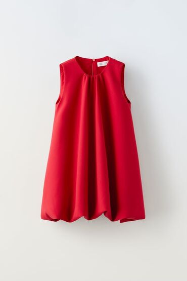 usaqlar ucun donlar: Детское платье Zara Kids, цвет - Красный