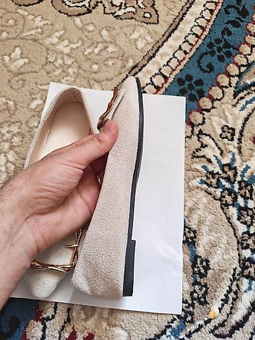 Mokasin və loferlər: Qadın loaferləri – krem rəng - Model: qadın düz ayaqqabı/loafer - — 3