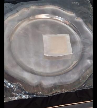padnos: Boşqablar, 1 əd, rəng - Gümüşü, Metal — 1