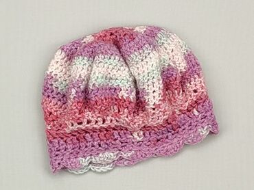 czapka różowa zimowa: Hat, 38-39 cm, condition - Very good