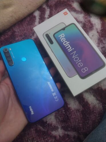 ccit a103 pro: Redmi Note 8, 64 GB, rəng - Göy, Barmaq izi