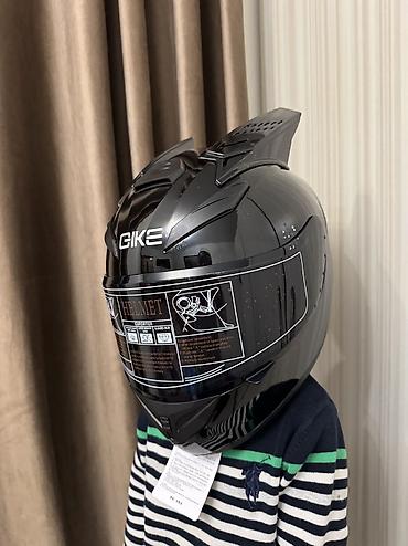 шлема: 🏍️ Мотошлем интеграл с агрессивным дизайном Шлем 🔥 Стильный чёрный — 7