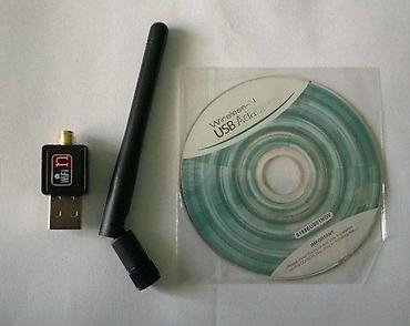 Modemi, ruteri i mrežni uređaji: USB WIRELESS KARTICA SA JAKOM ANTENOM + CD | *Kartica sa — 2