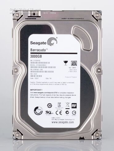 жесткий диск 250 гб: Накопитель, Б/у, Seagate, HDD, 3 ТБ, 3.5", Для ПК