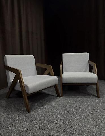 Одно кресло в стиле mid-century modern - Дизайн: геометричные at lalafo.kg Одно кресло в стиле mid-century modern - Дизайн: геометричные