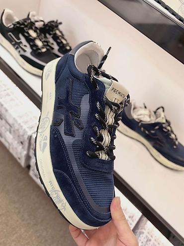 Кроссовки и спортивная обувь: Premiata Мужские-Женские кроссовки в ретро-стиле с массивной подошвой — 23