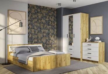 Yataq otağı dəstləri: 2 təknəfərlik çarpayı, Dolab, Komod, Termo, Rusiya, Yeni — 19