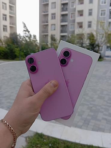 ikinci el iphone 16: IPhone 16, 128 GB, Çəhrayı, Face ID, Simsiz şarj, Zəmanət — 6