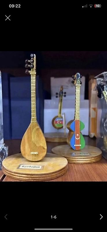 Milli musiqi alətləri: Miniatür milli musiqi alətləri – suvenir kompozisiyaları - Material — 2