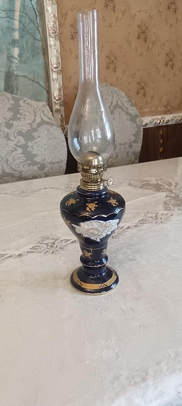 elekt: Porcelan korpuslu, klassik kerosin lampası.tam orginaldır. İşlənməyib — 4