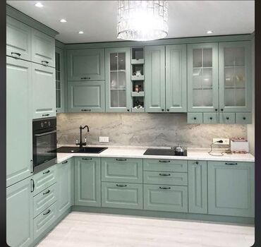 Sifarişlə mətbəx mebeli: Sifarişlə mətbəx dəsti, Özü çəkən petlələr, Mat laminat, Kredit var, Rayonlara çatdırılma, Pulsuz çatdırılma — 7