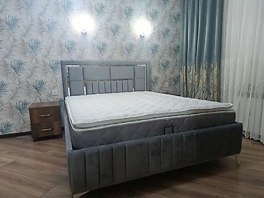 taxta tavan: Mebel dəsti: yumşaq başlıqlı taxta karkaslı çarpayı və ortopedik — 6