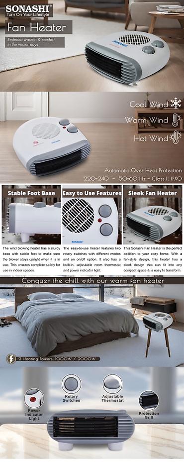 radiatır: Hava vuran qızdırıcı Sonashi SFH 907 2000W 17m² . KEYFİYYƏTLİ SONASHİ — 2