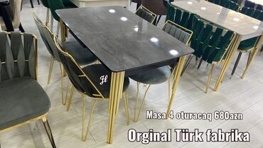 modern: Masa və oturacaq dəstləri