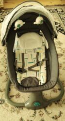 uşaq ucun yemək qab dəsti: Şezlonq ( Ana qucağı) 2 ay işlənib yeni kimidir. 3cür yellənmə