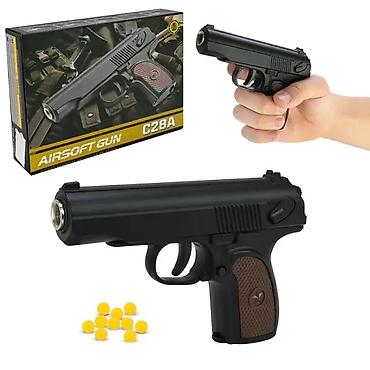 орбизный пестолет: Металлический игрушечный пистолет Air Soft Gun K-33A (игрушечный) ✅ — 1