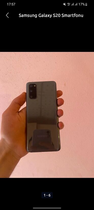 Qaşıqlar: Samsung Galaxy S20, 128 GB, rəng - Boz, Barmaq izi