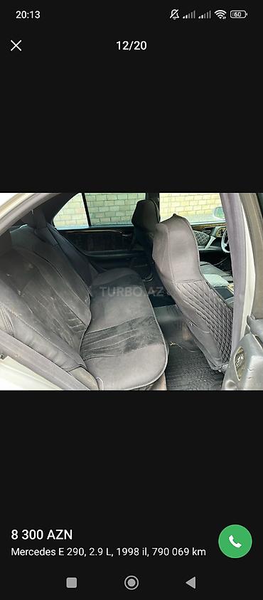 Mercedes-Benz: Mercedes-Benz E-Class: 2.9 l | 1998 il Sedan -da lalafo.az — 9 Mercedes-Benz: Mercedes-Benz E-Class: 2.9 l | 1998 il Sedan — 9