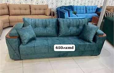 Divanlar: Tek divan – 450 AZN - Müasir dizayn: dərin kapitone tikişlər, qızılı — 10