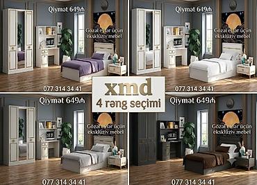 qiz şəkilləri: Uşaq/yeniyetmə otağı üçün eksklüziv mebel dəsti – xmd, 4 rəng seçimi — 1