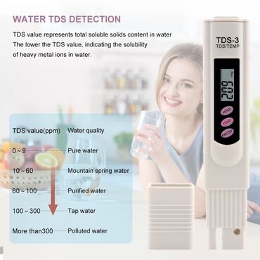 su pompasi satilir: Su ölçən Su olcen Tds metr TDS suyun tərkibini temizliyini olcen cihaz