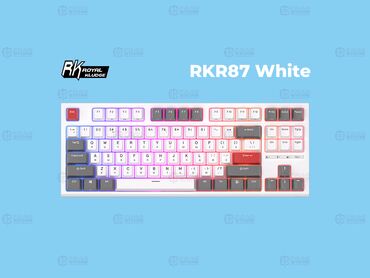 арендовать ноутбук: Клавиатура Royal Kludge RKR87 White (Red Switch, Brown Switch) Royal