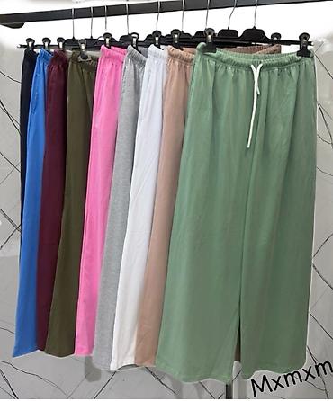 Donji deo: Ženske široke trenerke – više boja - Kroj: wide-leg/oversized, ravna i — 8