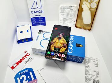 Tecno: Tecno Camon 20 Pro 5G, Новый, 512 ГБ, цвет - Черный, 2 SIM, eSIM