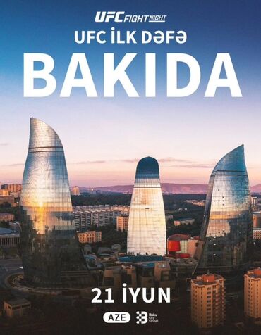 Başqa xidmətlər: UFC İlk Dəfə Bakıda! 21 İyun tarixində Bakıda keçiriləcək UFC döyüş