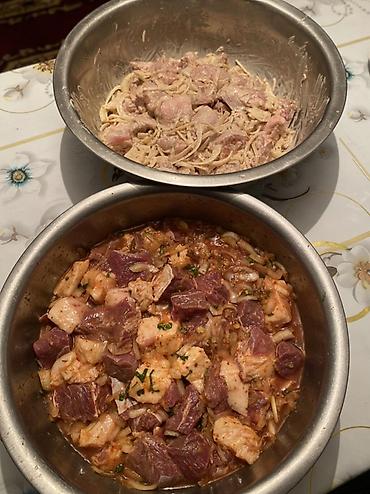 жаренный мороженое: Кара Балта Маринованное мясо для шашлыка маринады 1) Классический — 1