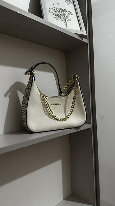 bag: Сумка-хобо Michael Kors - Цвет: молочный (основная часть) с — 1