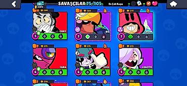 et doyen: Brawl Stars hesabı – 33,012 qəhrəman gücü (üst paneldə görünür) — 7