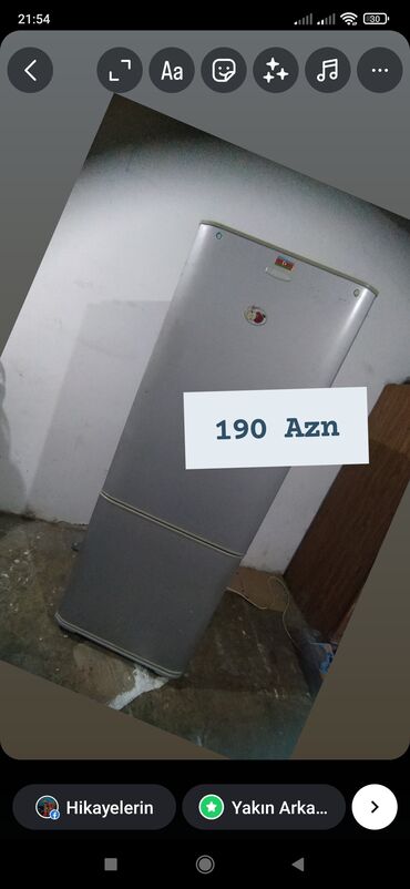 mebel içi sobalar: 2 qapılı Hoffman Soyuducu Satılır, Dolab içi