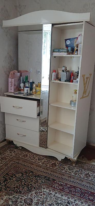 Шифоньеры, шкафы для одежды: Комбинированный шкаф-товар для спальни/прихожей, белый глянец с — 1