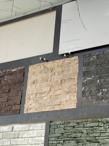 divar boyasi: Dekorativ daş və kafel kolleksiyası - Divar örtükləri üçün dekorativ