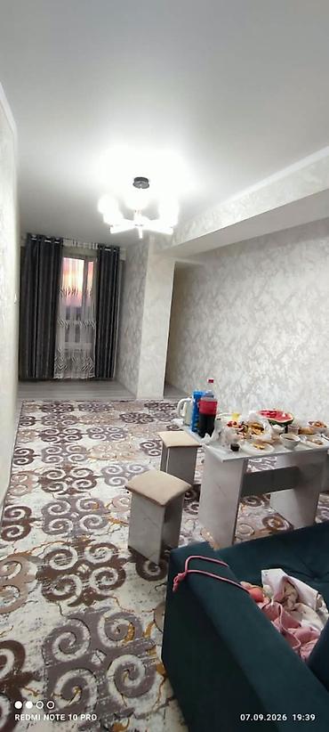 2 комнаты, 52 м², Ак-Ордо ж/м Элитка, 3 этаж, Евроремонт