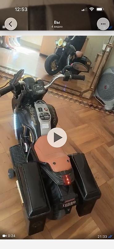 uşaq üçün oyuncaq: Uşaq üçün elektrik motosikleti + Bentley uşaq üçtəkərli velosipedi — 1