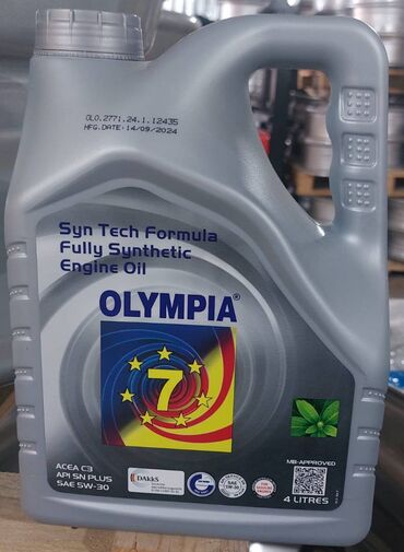 Mühərrik yağları: 5 l, 5w30 — 2