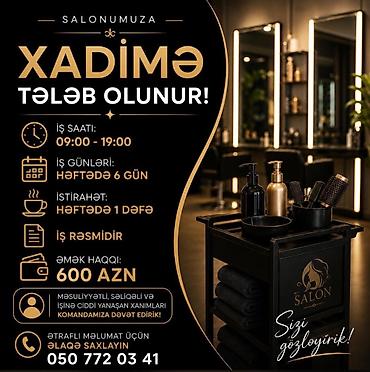 xadime axtarilir: Ev köməkçisi, 25 yaş, 1-2 illik təcrübə — 1