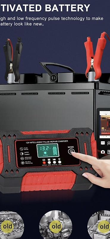 Аксессуары и тюнинг: Интеллектуальное импульсное зарядное устройство 12 V с функцией — 1