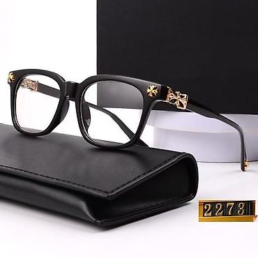 очки окли: Очки для компьютера в стиле Chrome Hearts + Чехол 🕶️ Стильные — 1