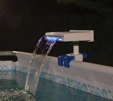 steperi za decu: 🌈 Bestway Umirujući LED Vodopad za Bazen – Pretvorite Dvorište u Spa — 1